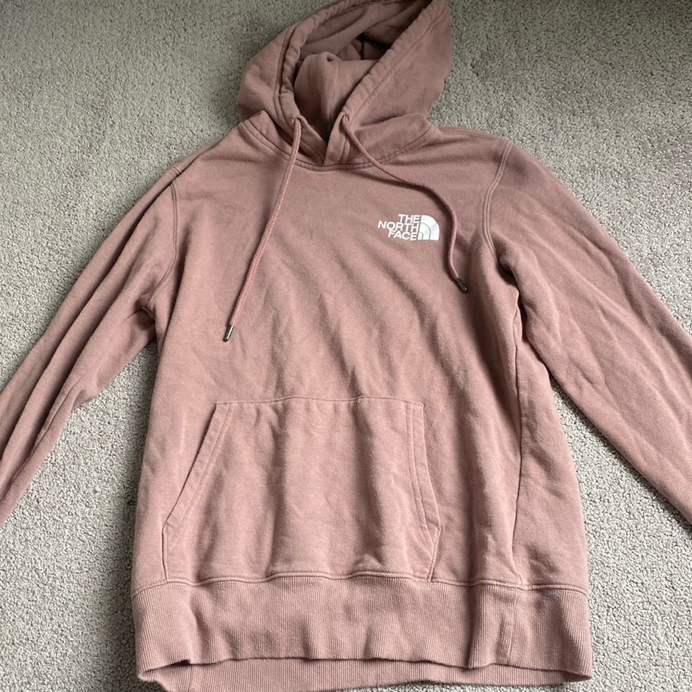North pink face sweatshirt